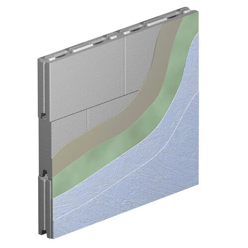 Märkätilan väliseinä Leca® EasyLex harkoista RL 05